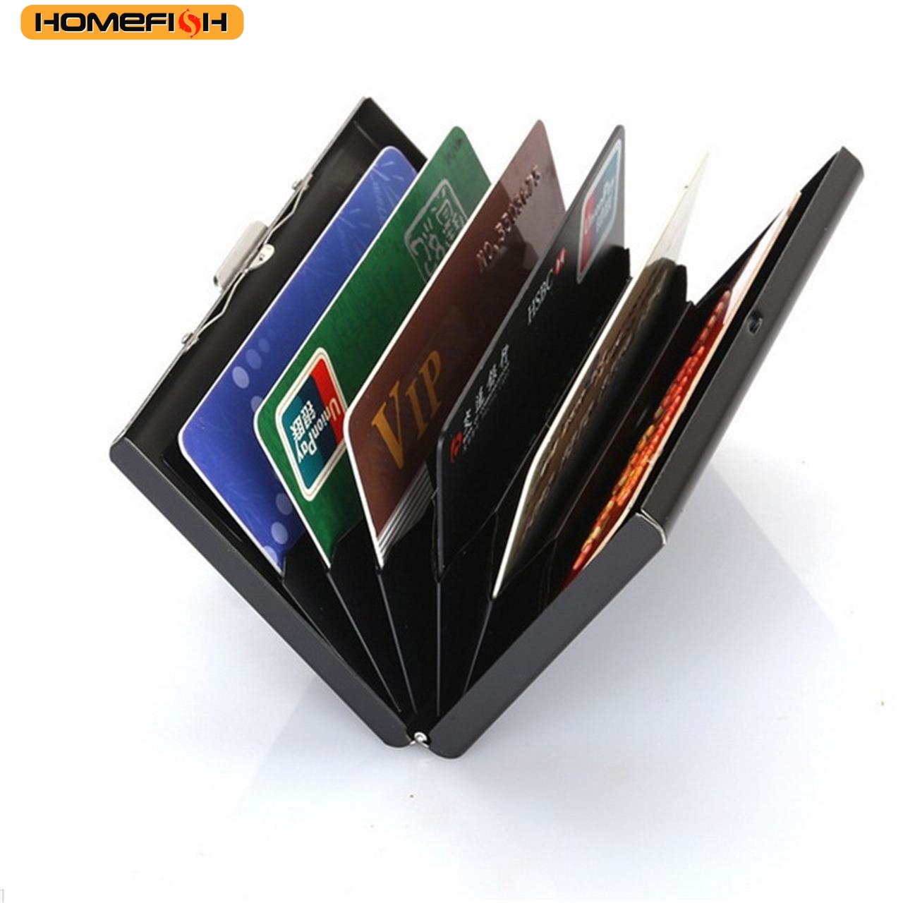 Slim Card Slot Case - حافظة بطاقات أعمال من الفولاذ المقاوم