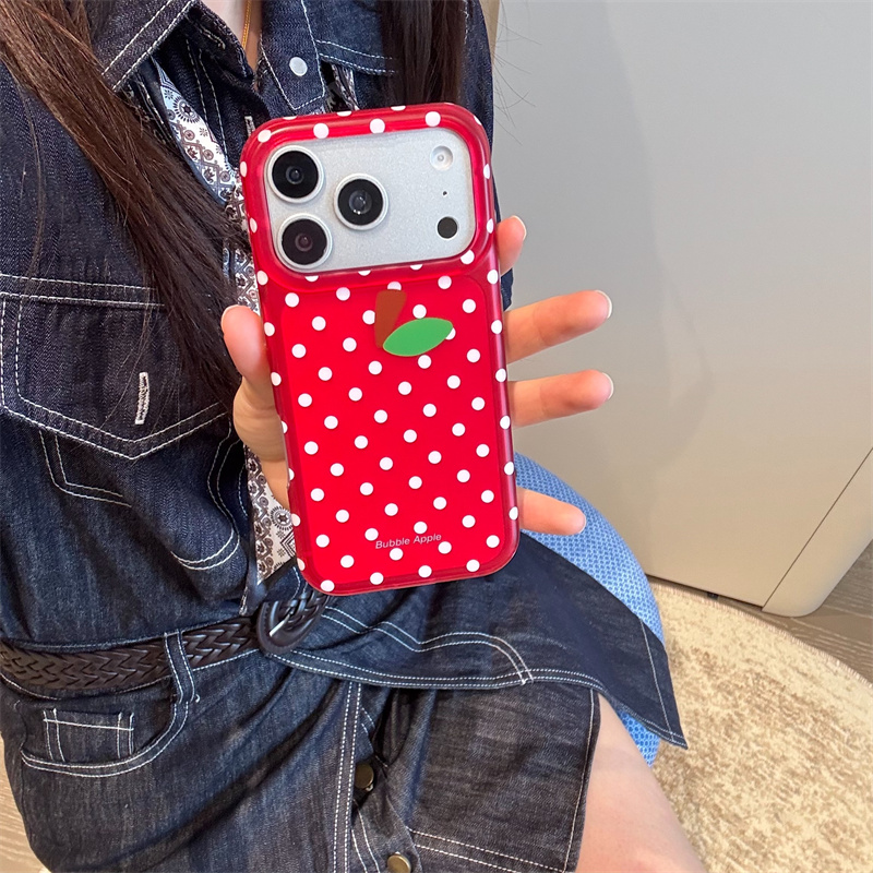 Phone Cases Redbubble - جراب هاتف أحمر منقط لطيف بنمط