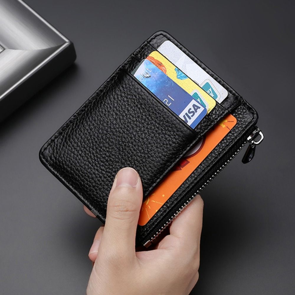 Slim Card Slot Case - جلد طبيعي حامل بطاقة الهوية لون