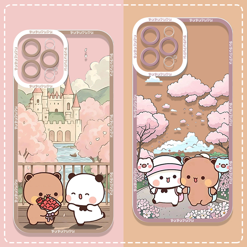 Phone Cases For Samsung Galaxy - غطاء هاتف شفاف لطيف بتصميم BUBU