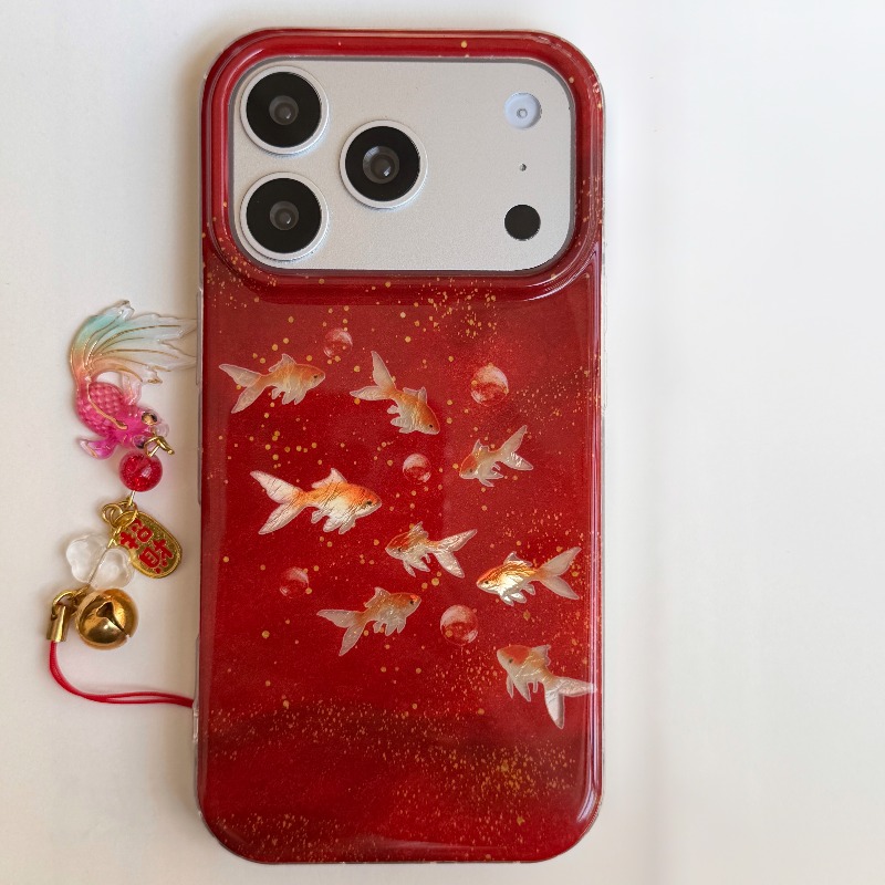Phone Cases Redbubble - غطاء هاتف بتصميم سمكة ذهبية حمراء