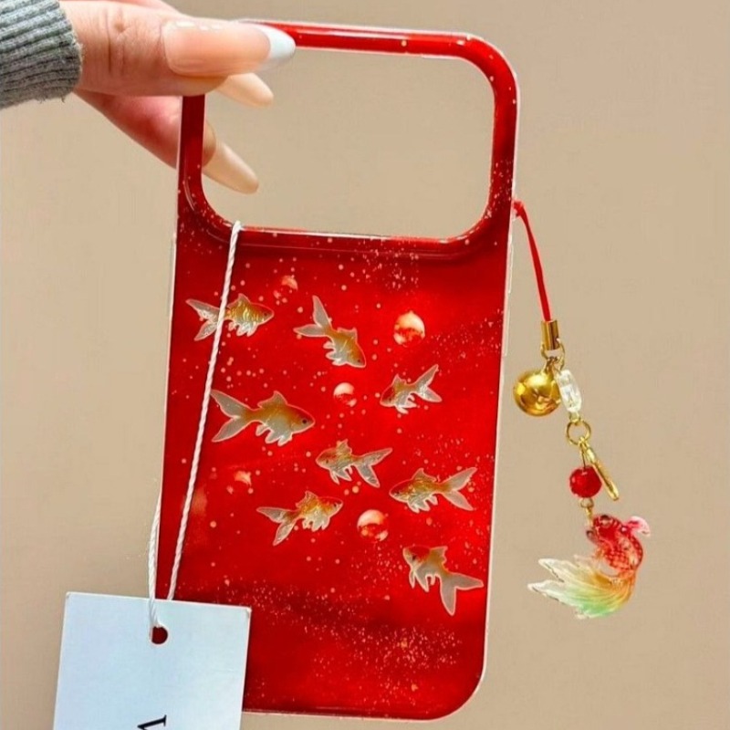 Phone Cases Redbubble - جراب هاتف بتصميم سمكة ذهبية حمراء
