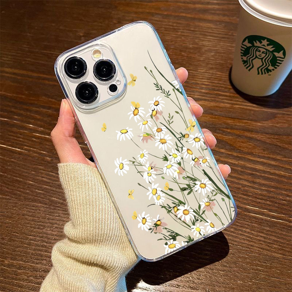 Phone Cases Iphone 17 - غطاء هاتف جديد بتصميم زهرة الأقحوان