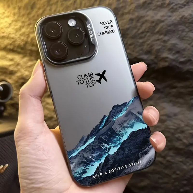 Phone Cases Aviation - غطاء هاتف بتصميم قمة جبلية وطائرة