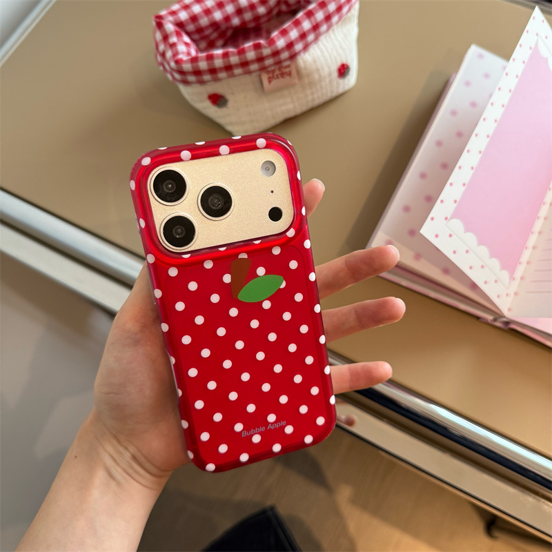 جراب هاتف أحمر منقط لطيف بنمط  - مراجعة Phone Cases Redbubble وسعره
