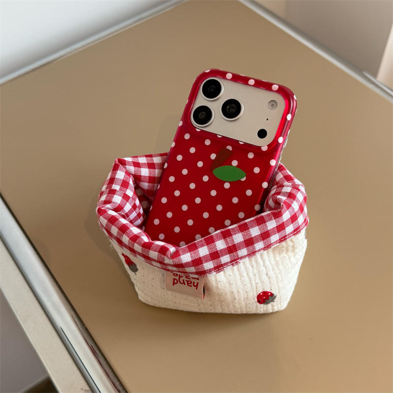 جراب هاتف أحمر منقط لطيف بنمط  - مراجعة Phone Cases Redbubble وسعره