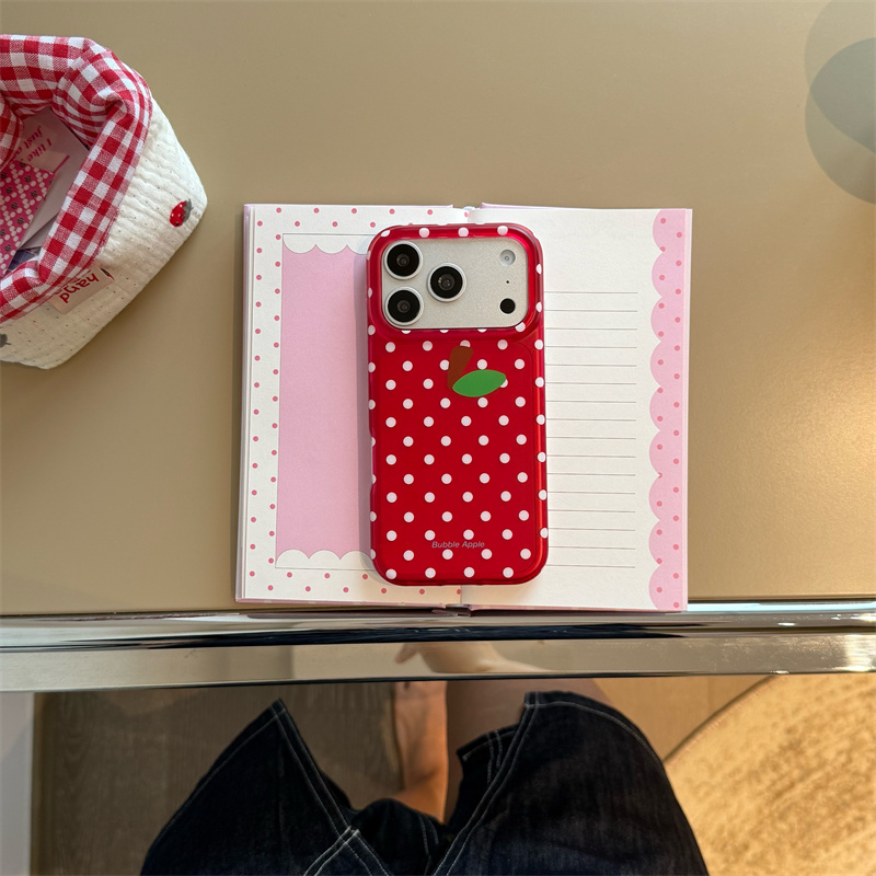 جراب هاتف أحمر منقط لطيف بنمط  - مراجعة Phone Cases Redbubble وسعره