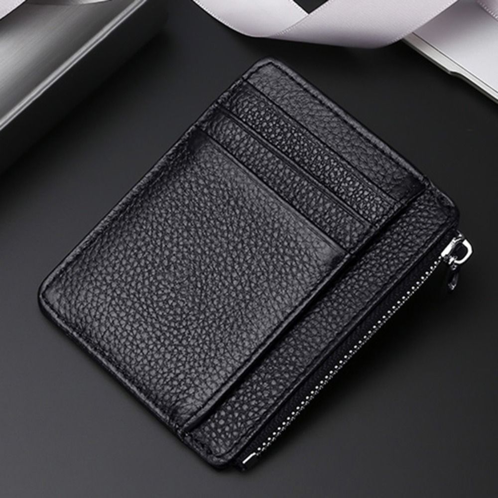 جلد طبيعي حامل بطاقة الهوية لو - مراجعة Slim Card Slot Case وسعره