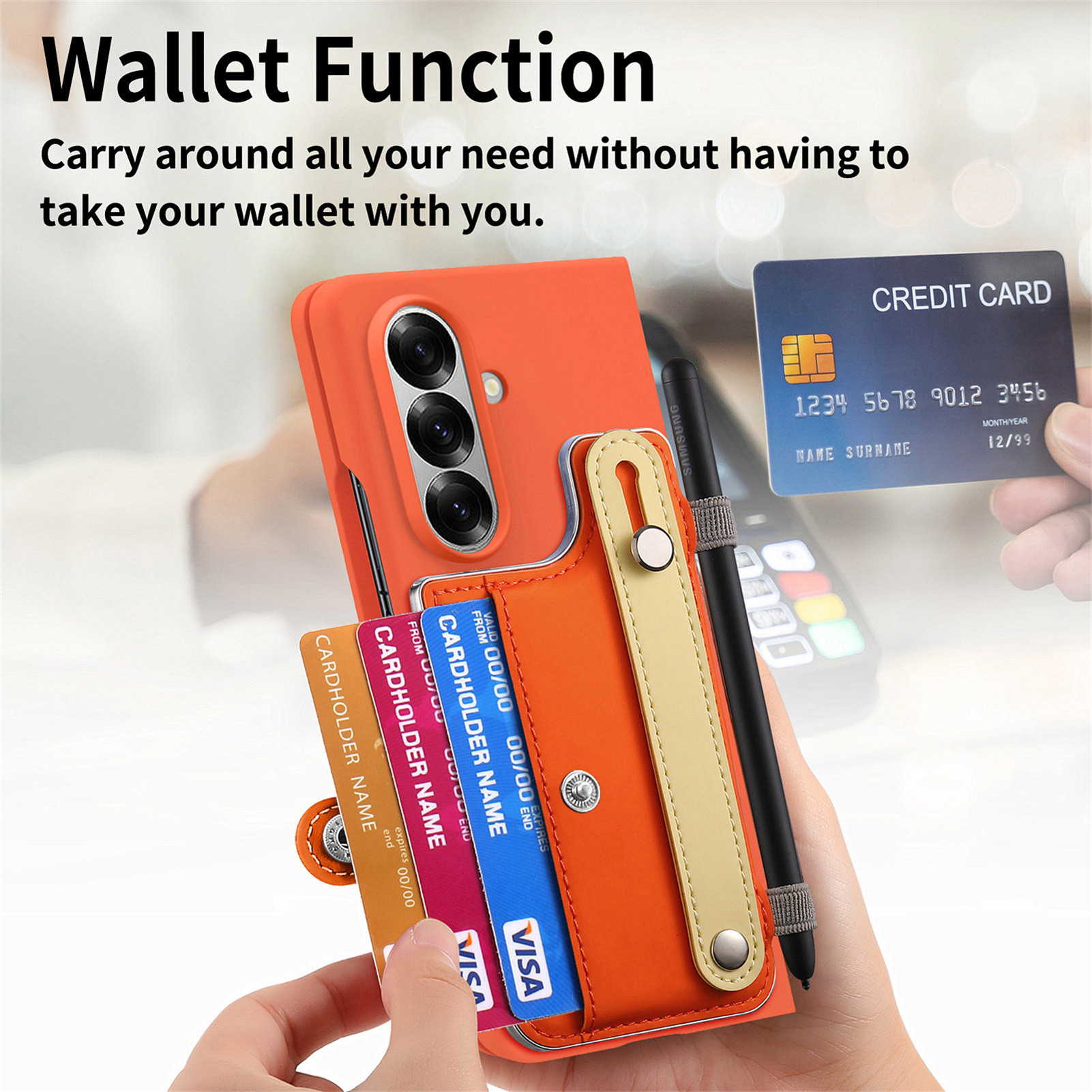 غطاء هاتف متكامل مع حزام للمعص - مراجعة Slim Card Slot Case وسعره