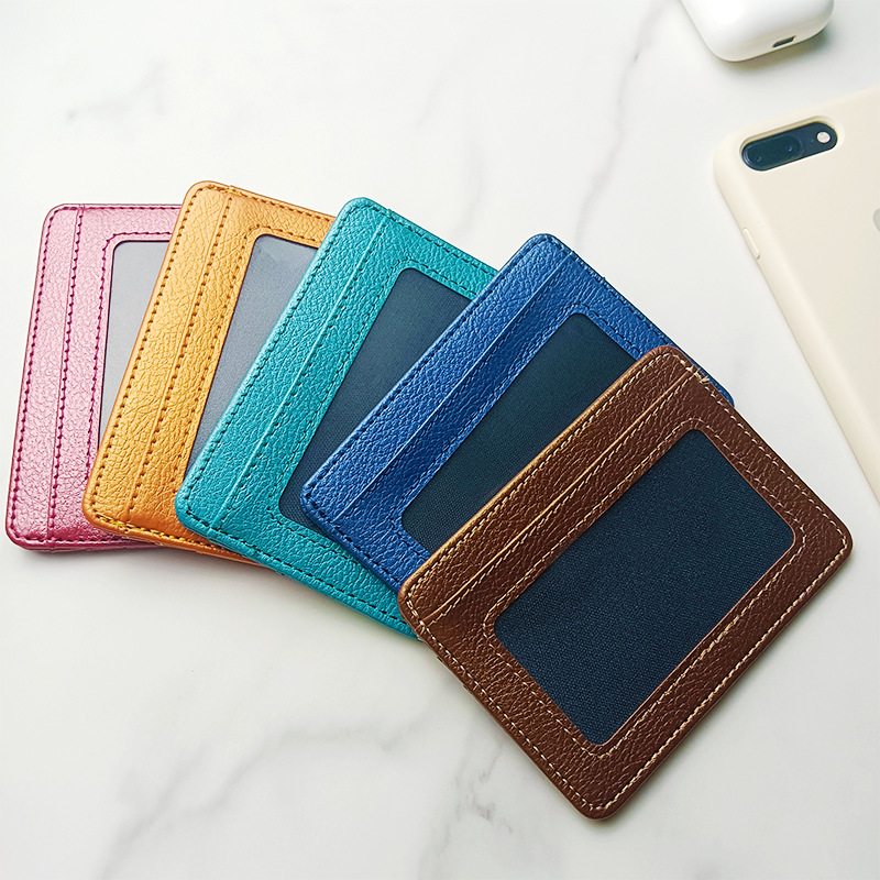 رقيقة بو الجلود محفظة صغيرة سل - مراجعة Slim Card Slot Case وسعره