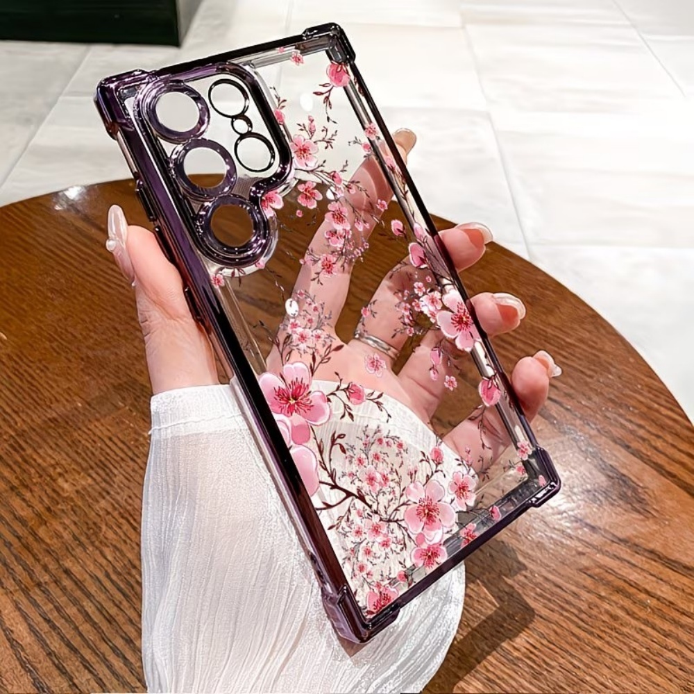 غطاء هاتف مطلي بزهر الكرز مضاد - مراجعة Phone Cases Galaxy S26 Ultra وسعره