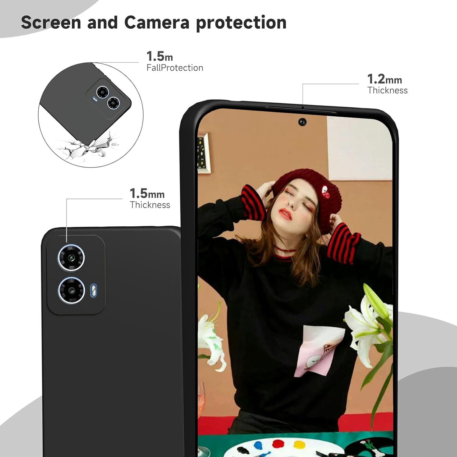 حافظة من السيليكون السائل لهات - مراجعة Phone Cases Moto G 2025 وسعره
