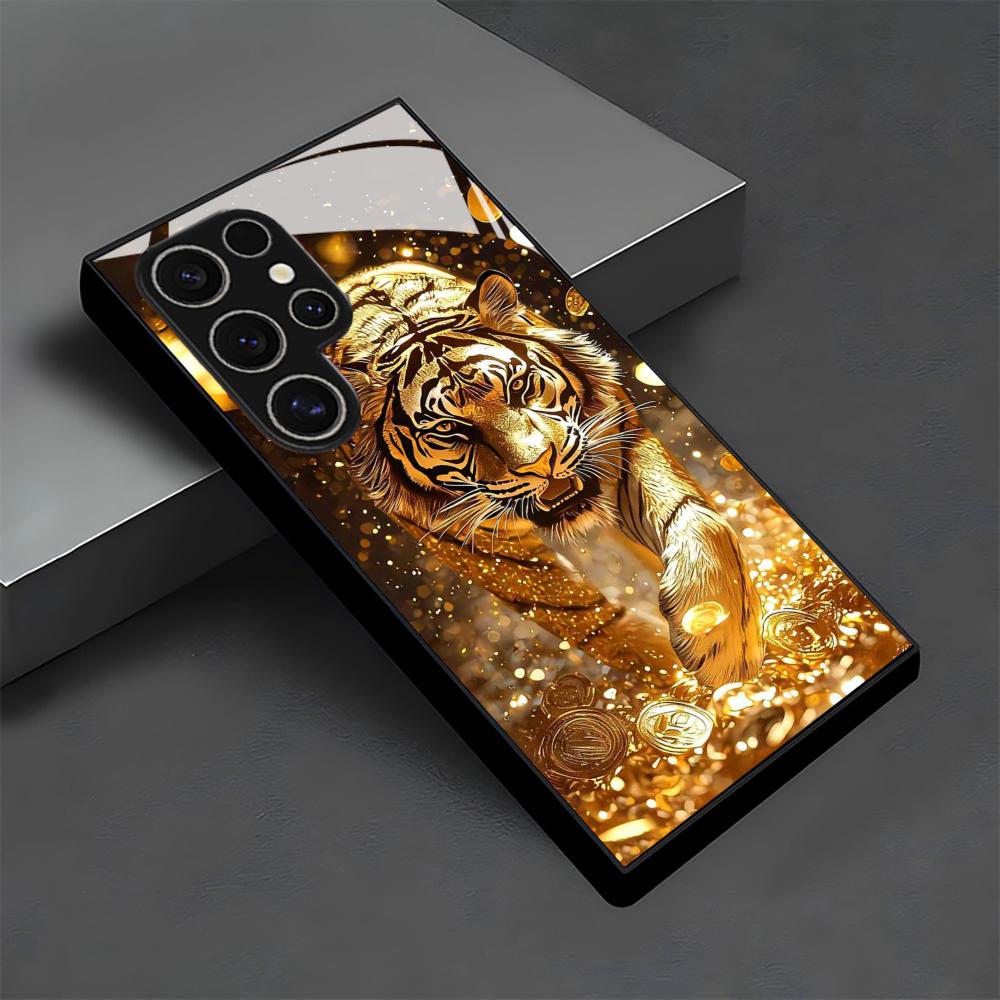 جراب هاتف زجاجي بنمط النمر لها - مراجعة Phone Cases Galaxy S26 Ultra وسعره