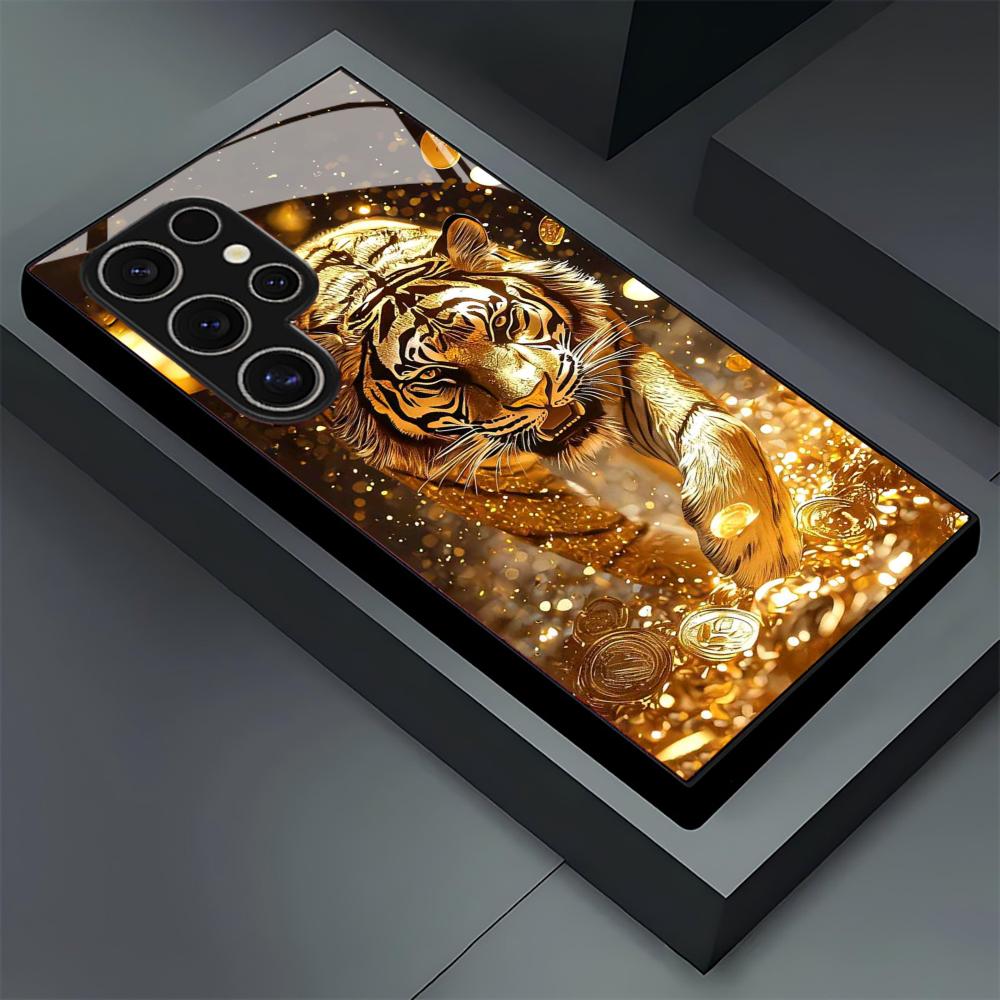 جراب هاتف زجاجي بنمط النمر لها - مراجعة Phone Cases Galaxy S26 Ultra وسعره